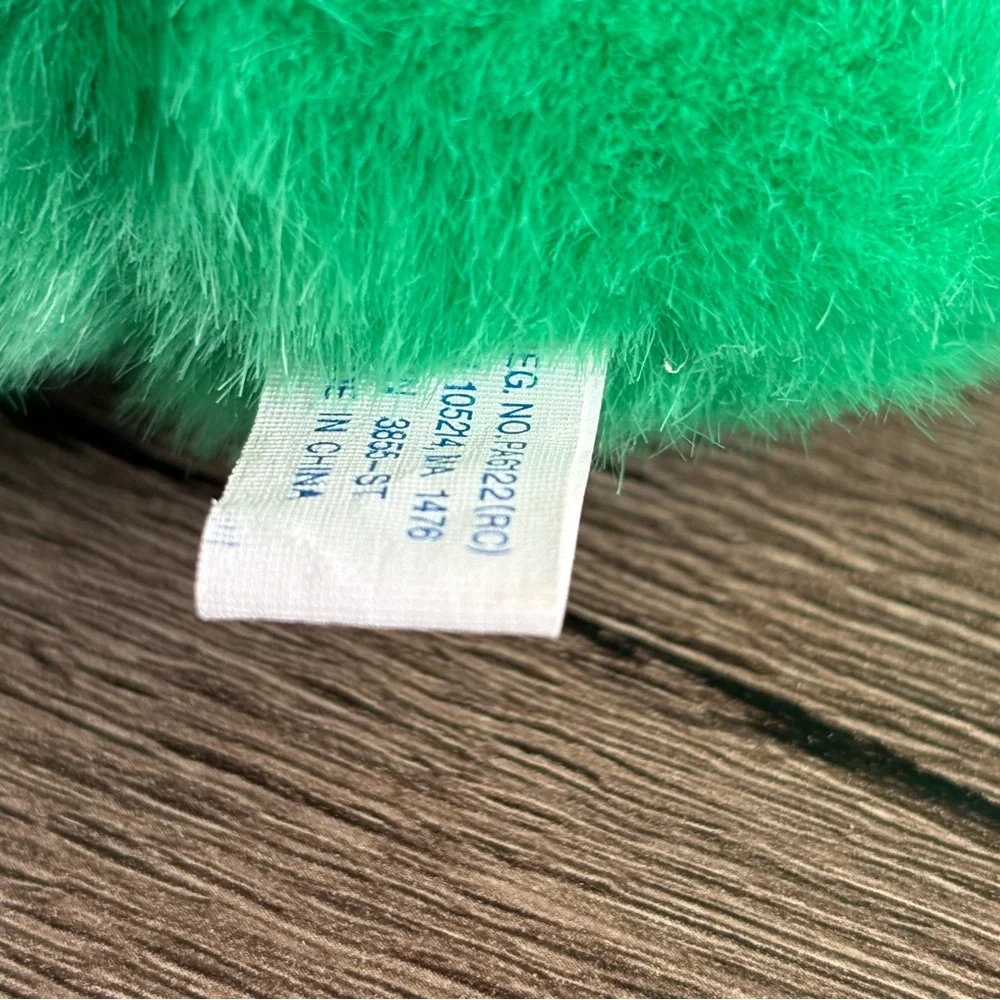 Puffkins Plush JINGLES Green Bear CandyCane #6670 SWIBCO Birthdate Tag Errors - Picture 6 of 7